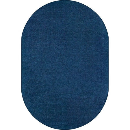 Carpets for Kids® Solid Color Mt. St. Helens Oval Rug - Blueberry Nylon Yarn - Rugs & Mats