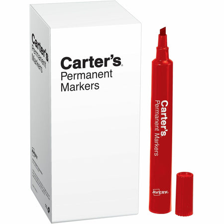 Carter's&reg; Permanent Markers, Large Desk-Style, 12 Red (27177) - 2000