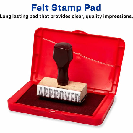 Carter’s® Felt Red Stamp Pad: Vibrant Ink for Imprints - Pads & Accessories