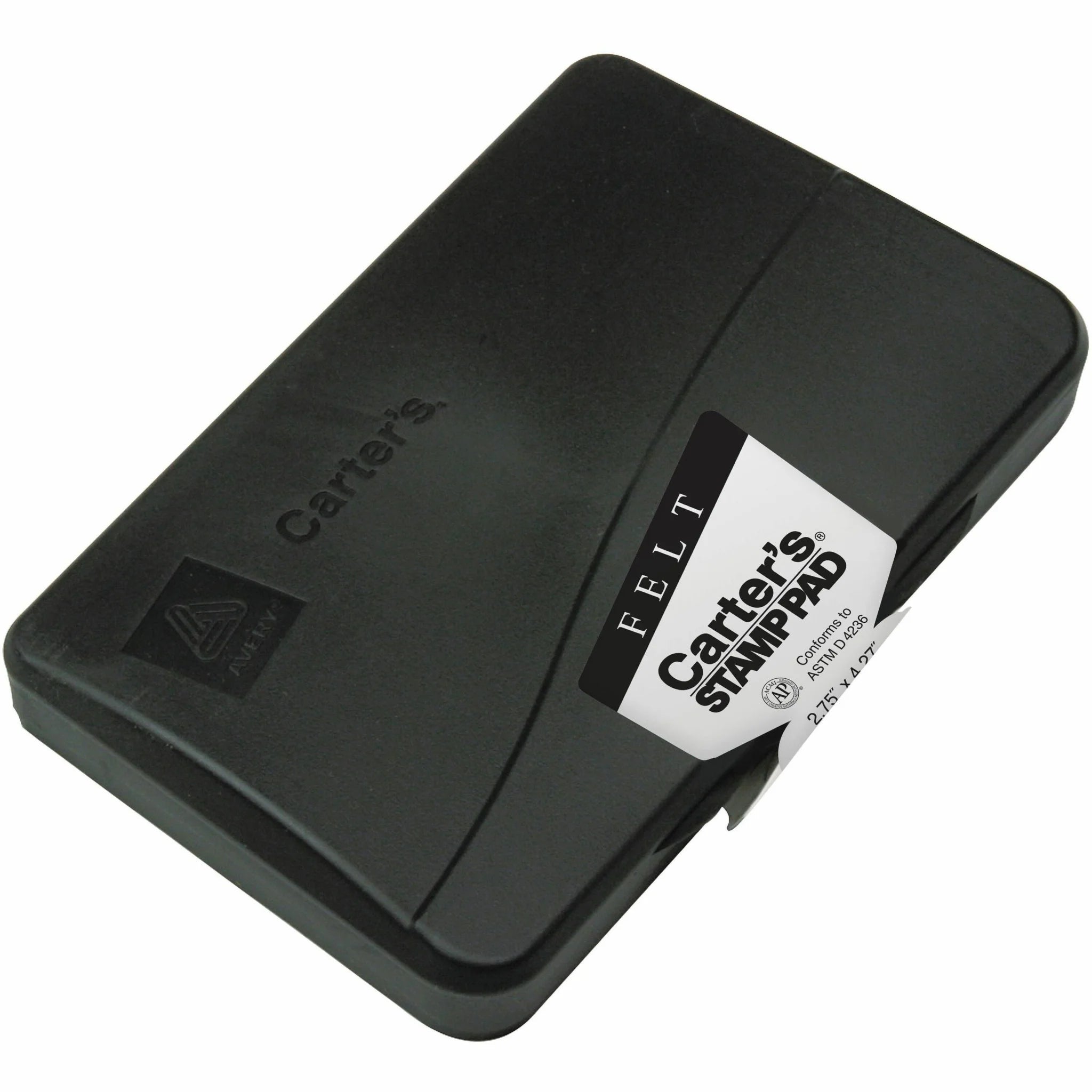 Carter’s® Felt Stamp Pad: Black 2.8’’ x 4.3’’ - 1 Pad - Pads & Accessories