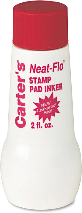 Carter’s Stamp Pad Inker: Red Ink 2 fl oz - 1 Each - & Refills