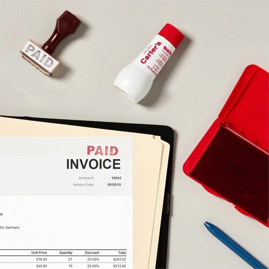 Carter’s Stamp Pad Inker: Red Ink 2 fl oz - 1 Each - & Refills