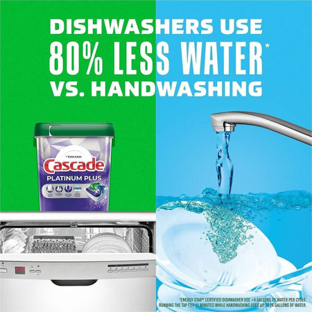 Cascade Platinum ActionPacs: Glassware & Dish Dishwasher Pods - 26 Count - Dish/Dishwasher Detergents