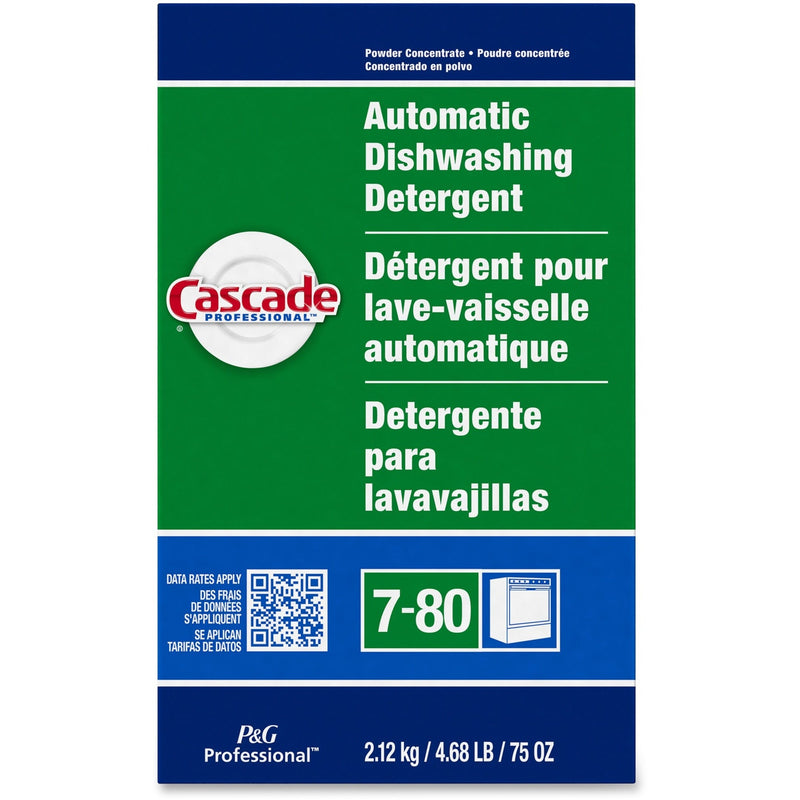 Cascade Professional Dishwasher Detergent Powder - Fresh Scent - 75 oz - Phosphate-free - 7/Carton - Dish/Dishwasher