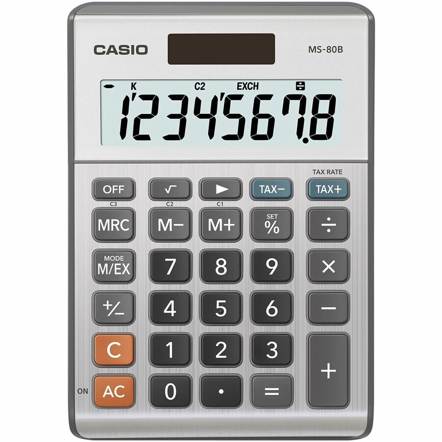 Casio MS80 Desktop Solar Tax Calculator - Front