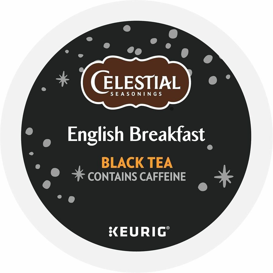 Celestial Seasonings® English Breakfast Black Tea K-Cup - Compatible with Keurig Brewer - 24 / Box