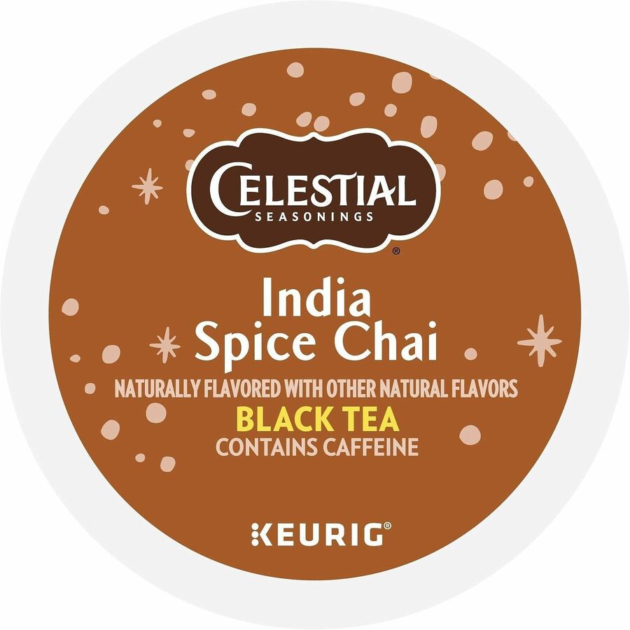 Celestial Seasonings® India Spice Chai - Compatible with Keurig Brewer - 24 / Box - Tea