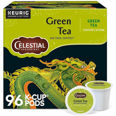 Celestial Seasonings® Natural Antioxidant Green Tea - Compatible with Keurig Brewer - 24/Box - 4 / Carton