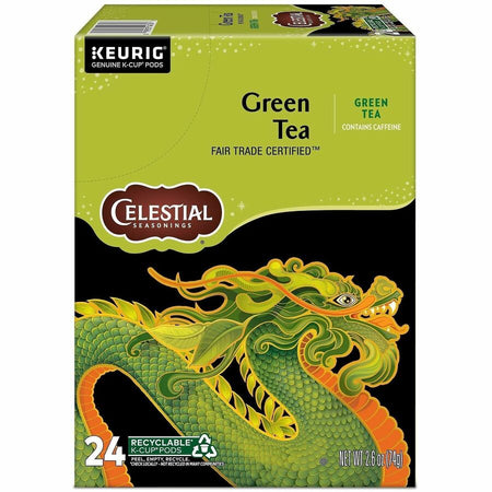 Celestial Seasonings® Natural Antioxidant Green Tea K-Cup - Compatible with Keurig Brewer - 24 / Box
