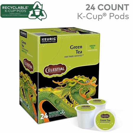 Celestial Seasonings® Natural Antioxidant Green Tea K-Cup - Compatible with Keurig Brewer - 24 / Box