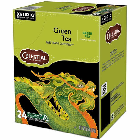 Celestial Seasonings® Natural Antioxidant Green Tea K-Cup - Compatible with Keurig Brewer - 24 / Box