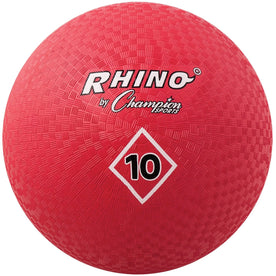 Champion Sports 10’’ Nylon Playground Ball in Red - 1 Each - Equipment