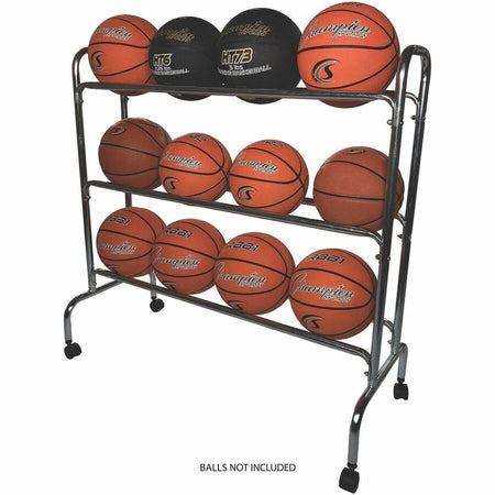 Champion Sports 12 Ball Powder-Coated Ball Cart - Alternate-Image4
