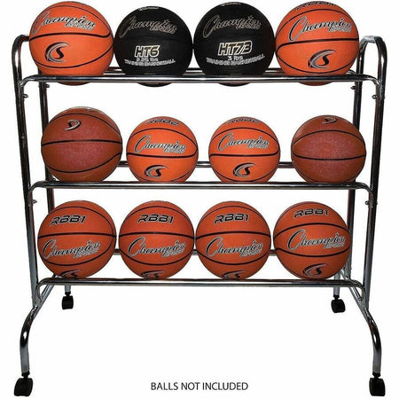 Champion Sports 12 Ball Powder-Coated Ball Cart - Alternate-Image6