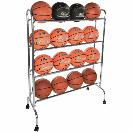 Champion Sports 16 Ball Powder-Coated Ball Cart - Alternate-Image2