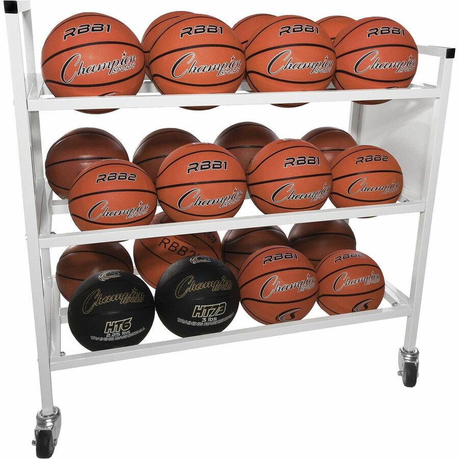Champion Sports 24 Ball Double Wide Ball Cart - Right