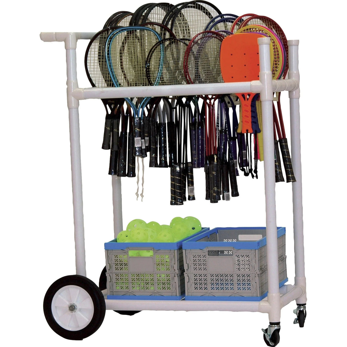 Champion Sports All-Terrain ABS Racket Cart - Durable Storage Solution - Equipment
