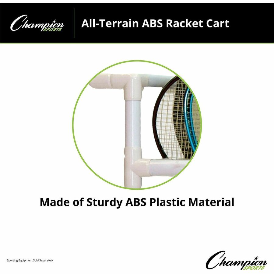 Champion Sports All-Terrain ABS Racket Cart - Alternate-Image3