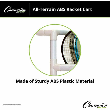 Champion Sports All-Terrain ABS Racket Cart - Alternate-Image3
