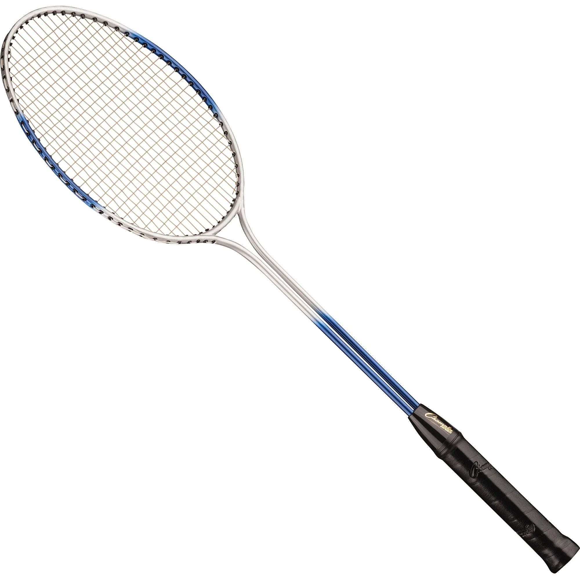 Champion Sports Badminton Racket: Blue Nylon & Steel Blend - Equipment