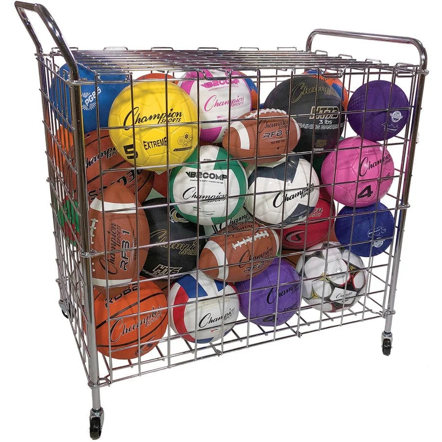 Champion Sports Ball Locker: Portable Steel Storage Solution - Equipment
