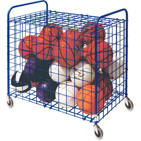 Champion Sports Ball Locker: Steel Lockable Blue - 36’’x24’’x36’’ - Equipment