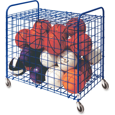 Champion Sports Ball Locker: Steel Lockable Blue - 36’’x24’’x36’’ - Equipment