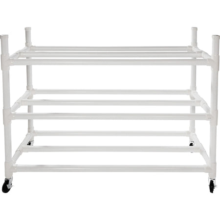 Champion Sports Basketball Cart: Heavy-Duty 4-Caster Plastic Cart - Equipment