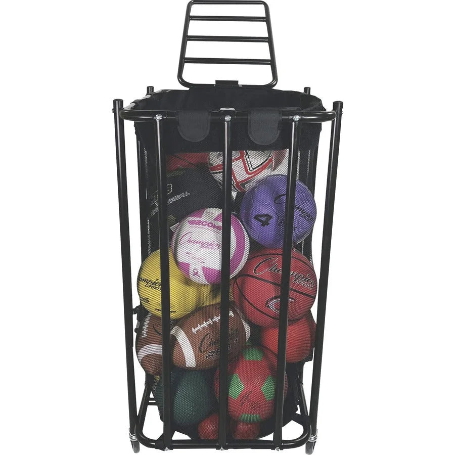 Champion Sports Compact Ball Locker: Steel 28x22x43 - Black - Equipment