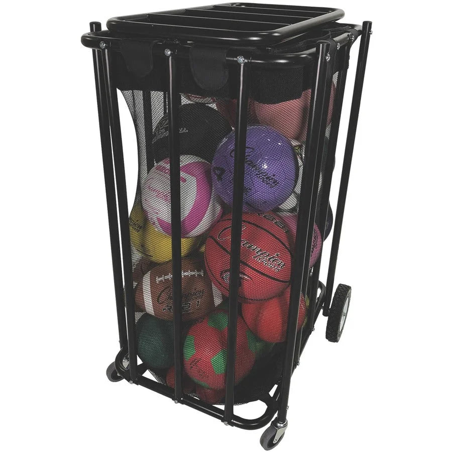 Champion Sports Compact Ball Locker: Steel 28x22x43 - Black - Equipment