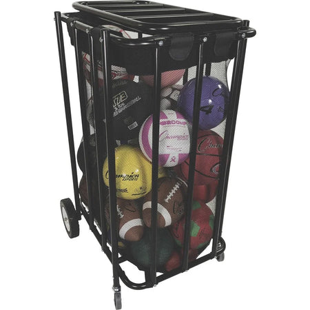 Champion Sports Compact Ball Locker: Steel 28x22x43 - Black - Equipment