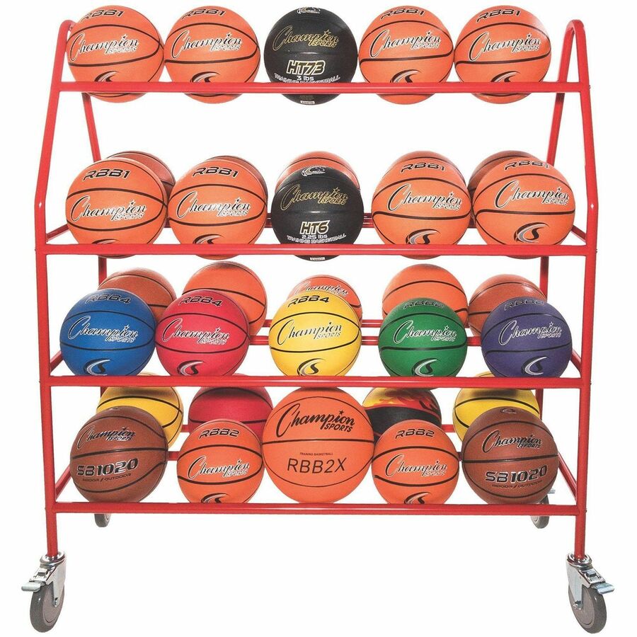 Champion Sports Deluxe Pro Ball Cart - Front