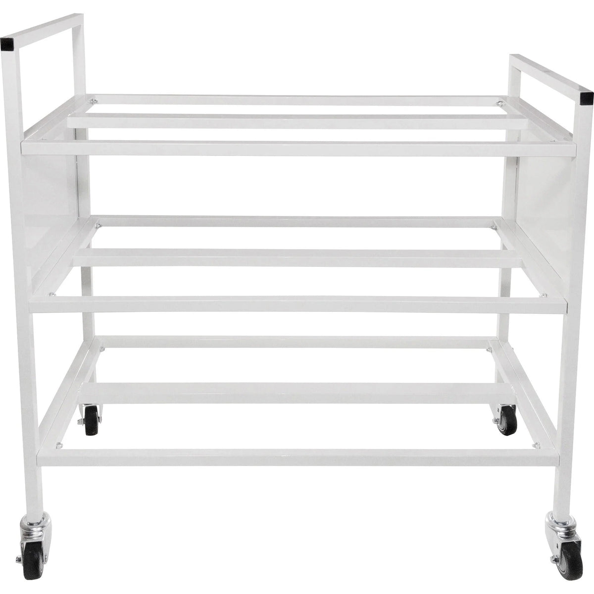 Champion Sports Double Wide Ball Cart: Tubular Steel 4 Casters - Equipment