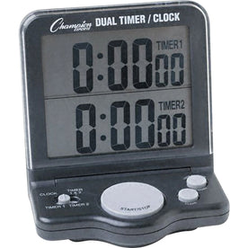 Champion Sports Dual Jumbo Display Timer - Ideal for - Black - Equipment