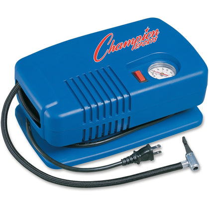 Champion Sports Electric Inflating Pump: Deluxe Blue Model - Equipment