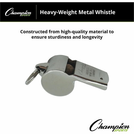 Champion Sports Heavyweight Metal Whistle - Alternate-Image3