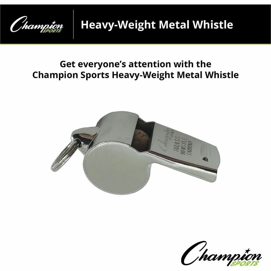 Champion Sports Heavyweight Metal Whistle - Alternate-Image1