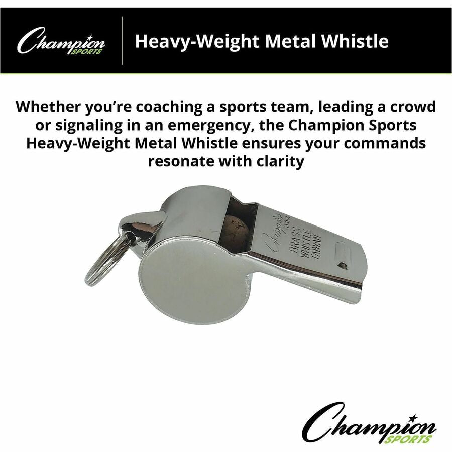 Champion Sports Heavyweight Metal Whistle - Alternate-Image4