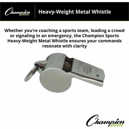 Champion Sports Heavyweight Metal Whistle - Alternate-Image4