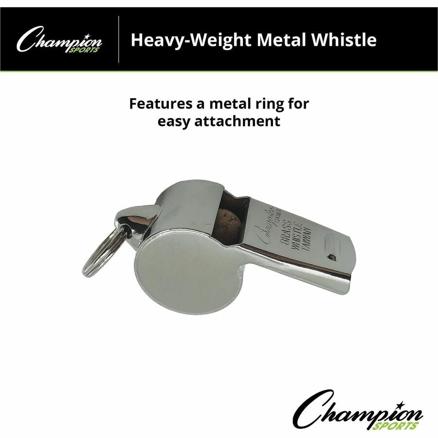 Champion Sports Heavyweight Metal Whistle - Alternate-Image2