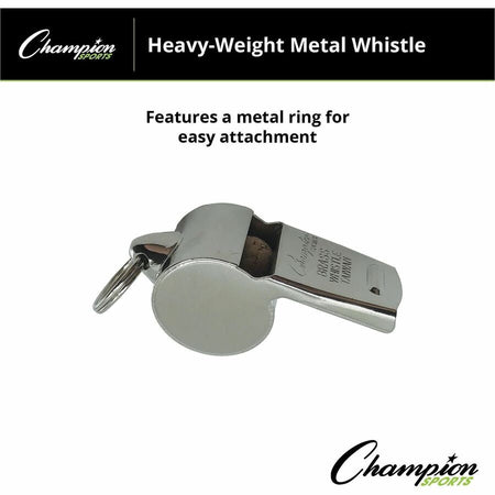 Champion Sports Heavyweight Metal Whistle - Alternate-Image2