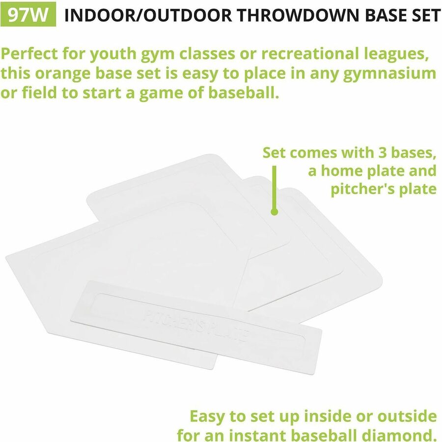 Champion Sports Indoor/Outdoor Throwdown Base Set White - Alternate-Image1