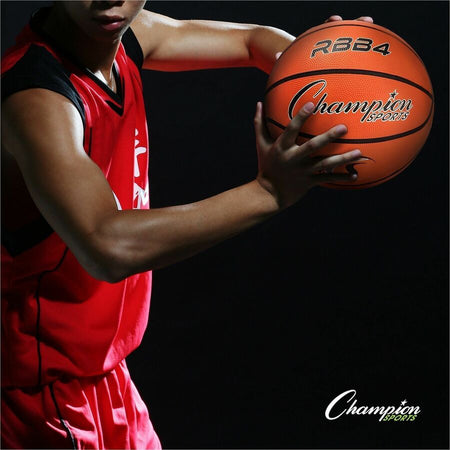 Champion Sports Intermediate Rubber Basketball Orange - Alternate-Image5