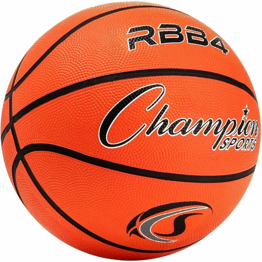 Champion Sports Intermediate Rubber Basketball Orange - Alternate-Image6