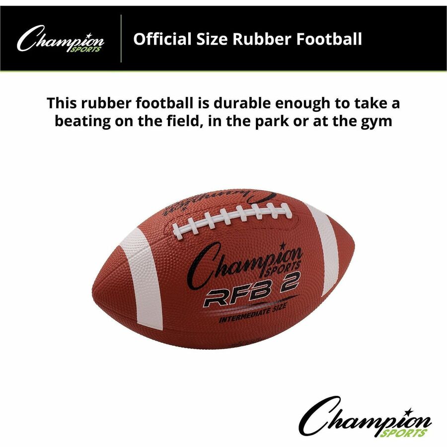 Champion Sports Intermediate Rubber Football - Alternate-Image4