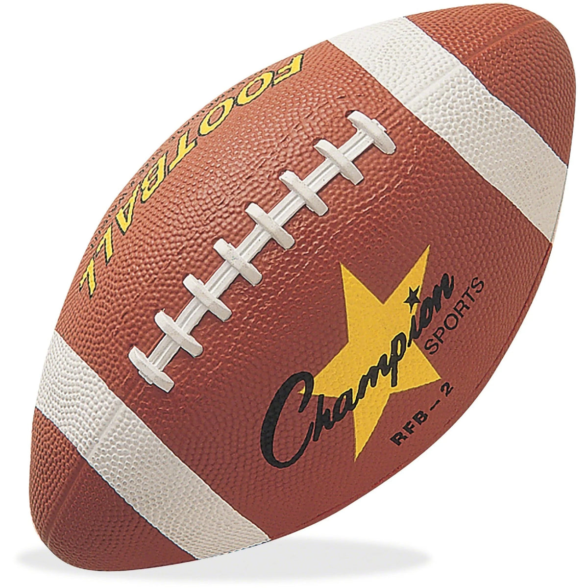 Champion Sports Intermediate Rubber Football - 11’’ - Durable Game Ball - Equipment
