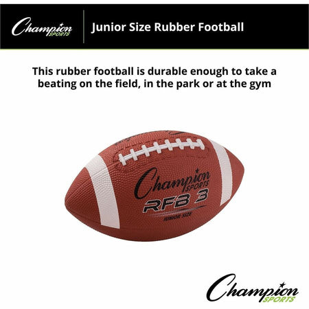 Champion Sports Junior Rubber Football - Alternate-Image4