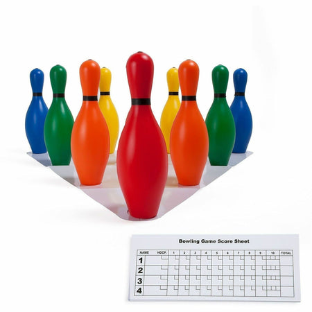 Champion Sports Multi-Color Plastic Bowling Pin Set - 2000