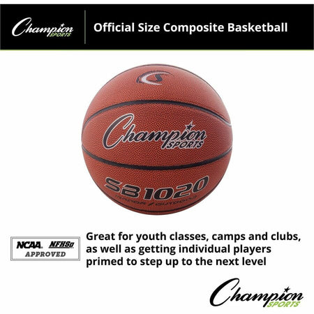 Champion Sports Official Size Composite Basketball - Alternate-Image4