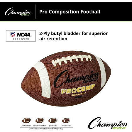 Champion Sports Official Size Pro Composition Football - Alternate-Image3